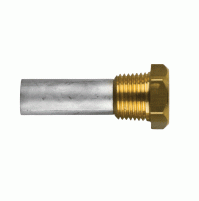 Kohler pencil anode - 16mm-5/8" Dia. - Complete with brass plug - RAK-E2C - RKCV
